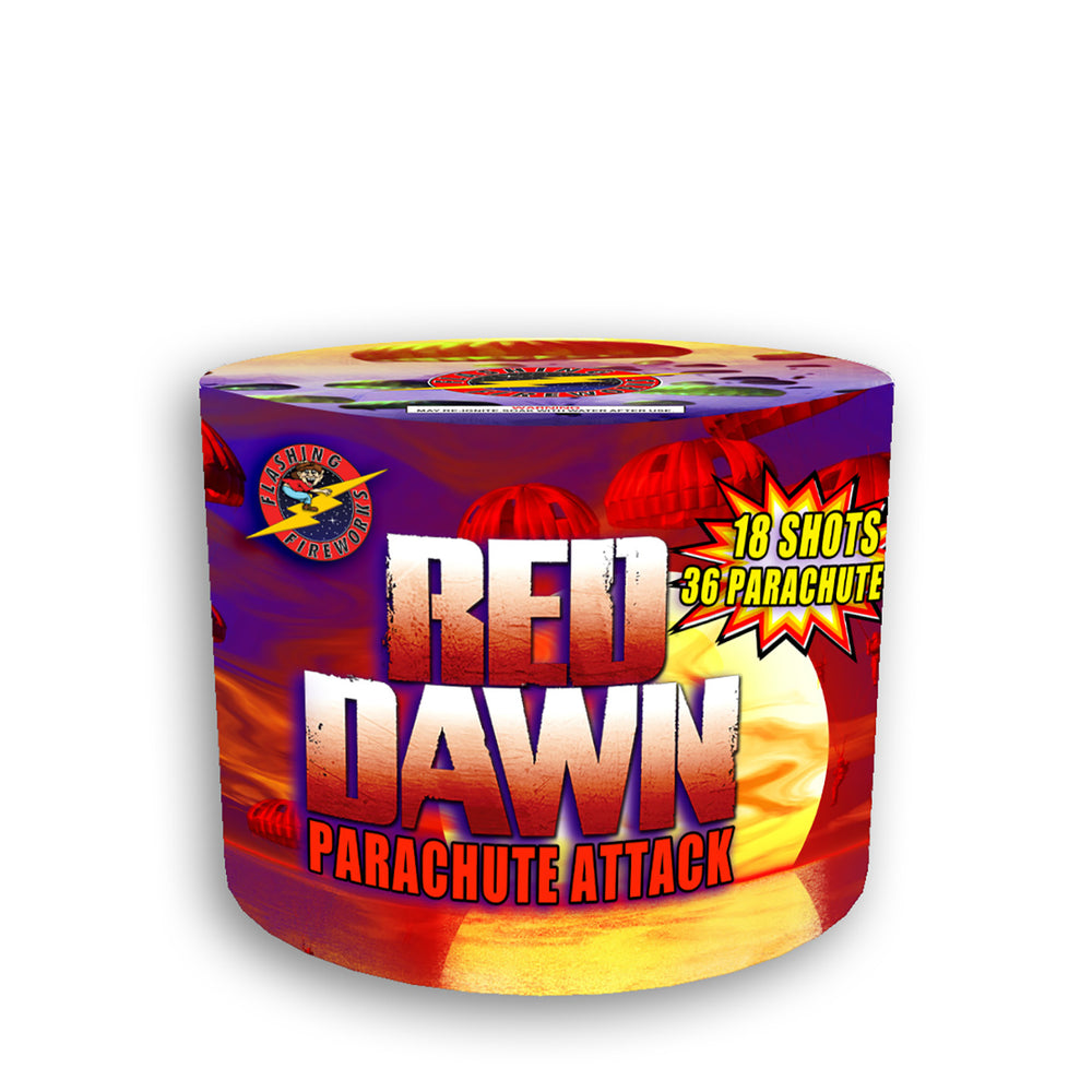 Red Dawn Parachute Attack by Flashing Fireworks